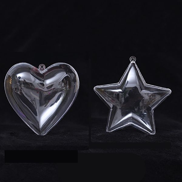 

clear christmas tress decorations heart star transparent open plastic clear ornament tree decorations xmas supplies candy ball