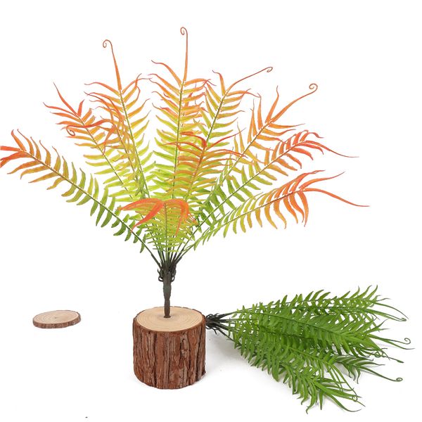 

artificial soft hand touch persian leaf simulation fern fake grass plant for wedding decoration home garden office deskdecor