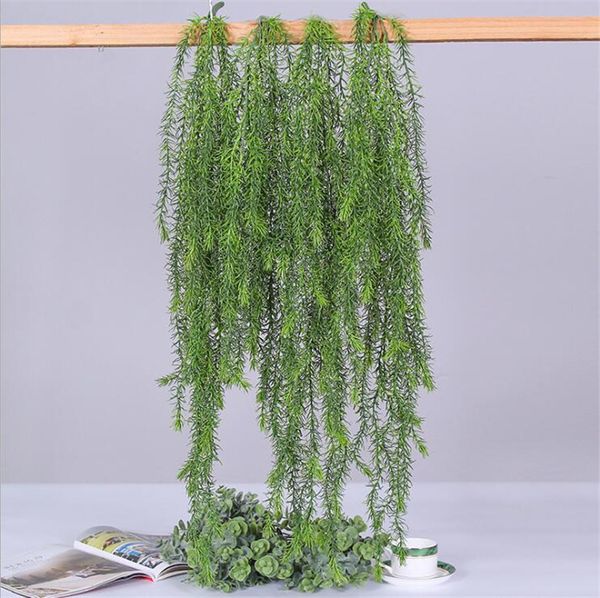 

new artificial grass vine wall hanging plant rattan for home garden decor party wedding deocration greenery fake grass plant
