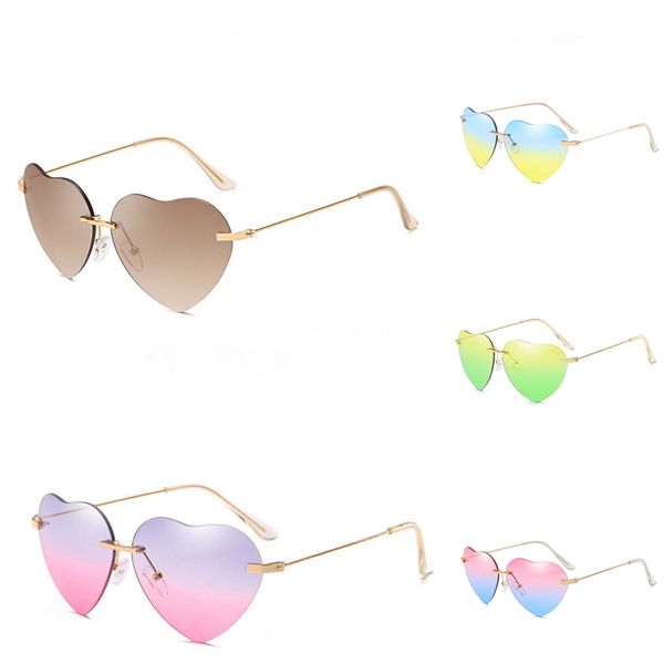 

10 1pcs lot mix style lady women fashion uv protect sun heart-shaped sunglasee for protect eyes gl7 #68711, White;black
