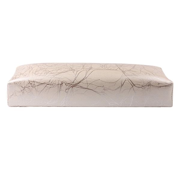 

nail art equipment manicure hand pillow rectangle pu leather rest for nails cushion salon holder armrest a, Silver