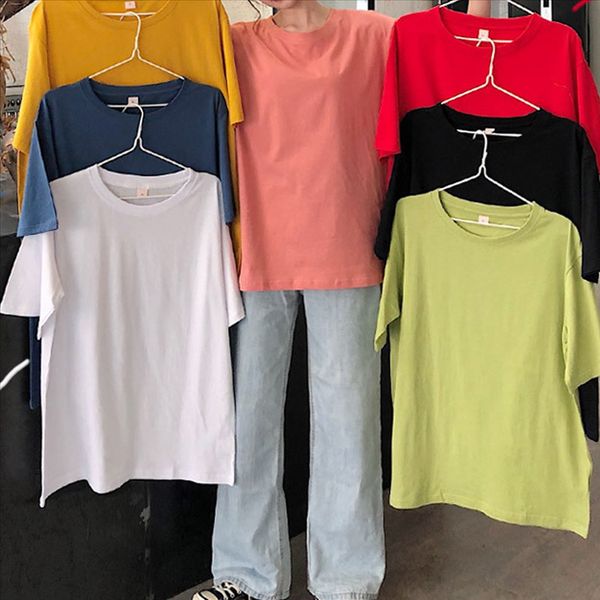 

летняя одежда однотонный большого выпуска плюс размера футболки для женщин большого количества отличной цены плюс печать печати шаблона, White