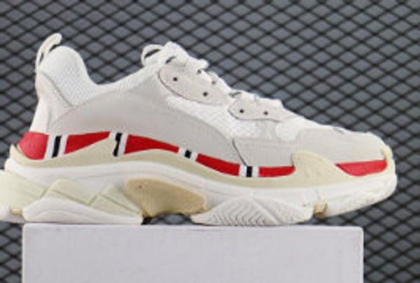 

designer shoes triple s for men women sneakers pairs 17fw black white red pink mens trainers fashion casual dad shoe increasing sneaker
