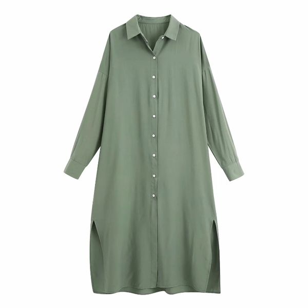 

армейский зеленый женщина боковой разрез длинная рубашка 2020 мода дамы отложным воротником с длинным рукавом блузка свободные топы s7167, White