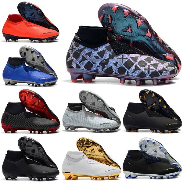 

Mens High Ankle Football Boots EA Sports Phantom VSN Shadow Elite DF FG Soccer Shoes X PSG Phantom Vision ACC Soccer Cleats