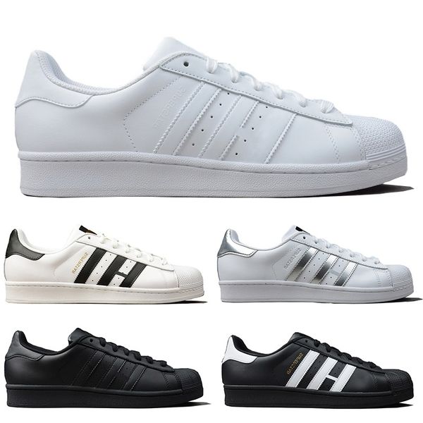 

wholesale superstars men women casual shoes black white gold green red super star mens fashion designer flat sneakers sports size 36-44