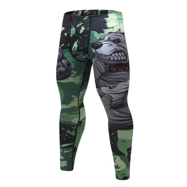 

brand new compression pants tights men sports leggings fitness sportswear long trousers gym training pants skinny leggins hombr, Black
