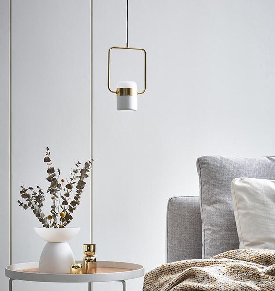 

modern minimalist bar restaurant multi-head molecular rotating pendant lamps nordic bedroom bedside metal pendant lights nordic creative