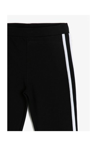 

koton kids black kids striped leggings, Black;white