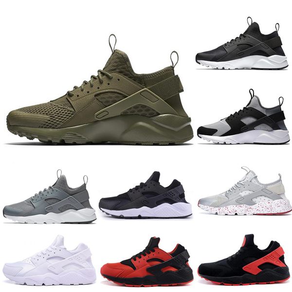 

ultra huarache 4.0 1.0 running shoes triple black white red grey oreo silver for men women trainer sports sneakers shoes