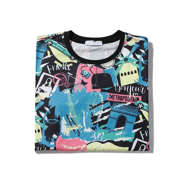 

2020 new mens designer t shirt summer casual mens loose tees letters print round neck short sleeves cotton blend luxury womens t shirt top, White;black