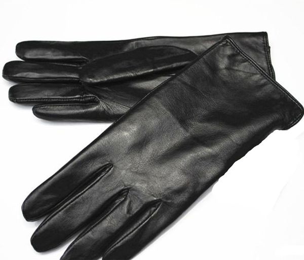 

gloves fashion time-limited women 2018 lady leather gloves sheepskin thick warm cold winter lamb lining straight styles of, Blue;gray