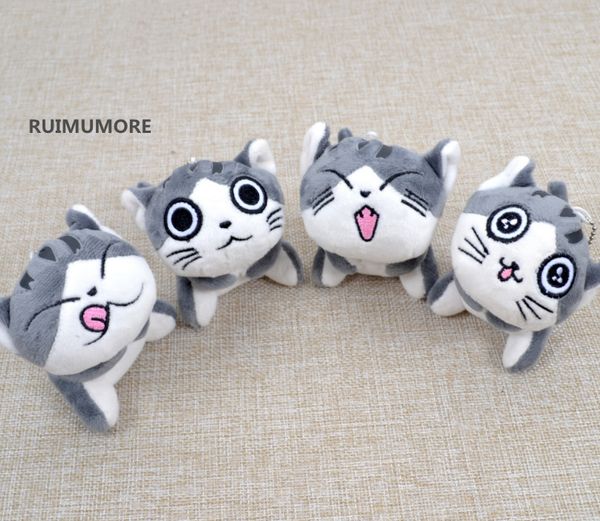 

9cm, 6cm 2sizes, cat plush stuffed animal toys , key chain kid's gift soft plush cat dolls