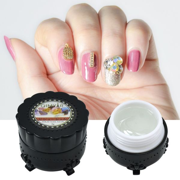 

professional super sticky 8g/15g uv gel nail rhinestone glue crystal adhesives led transparent polish nails crafts decor tools, Red;pink