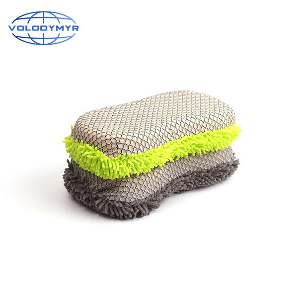 

car sponge fluorescence green or gray auto cleaning detail detailing brush rim cleaner washing tools for wash clean up
