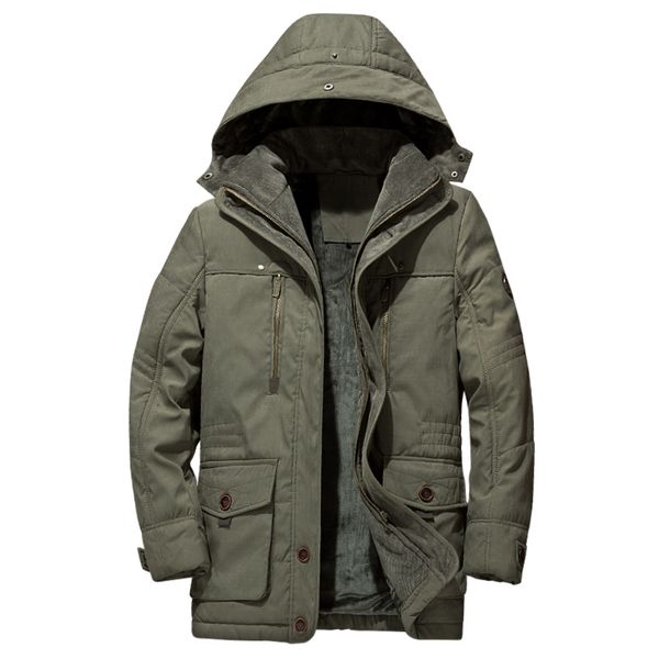 

2018 new style long coat men brand clothing fashion long jackets winter coats brand-clothing mens overcoat fur collar coat, Black