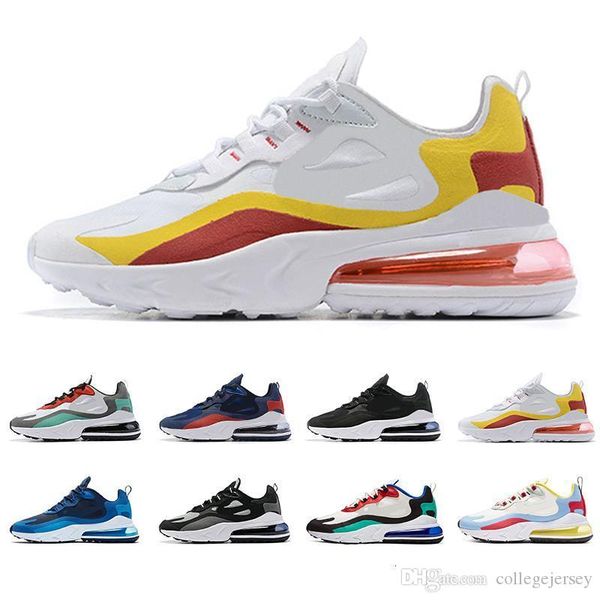 

fashion men react running shoes triple black optical bauhaus mens trainers sports sneakers jogging walking size 40-45