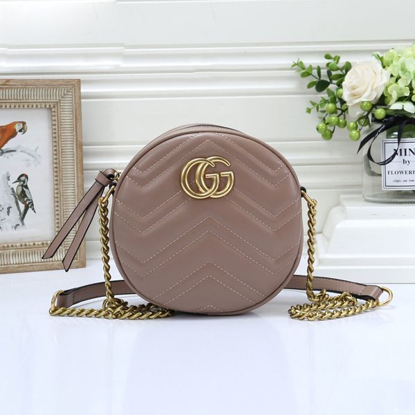 

2020 fashion women chain handbags circular shoulder bag purse ladies leather messenger bag designer brand crossbody bags wallet satchel