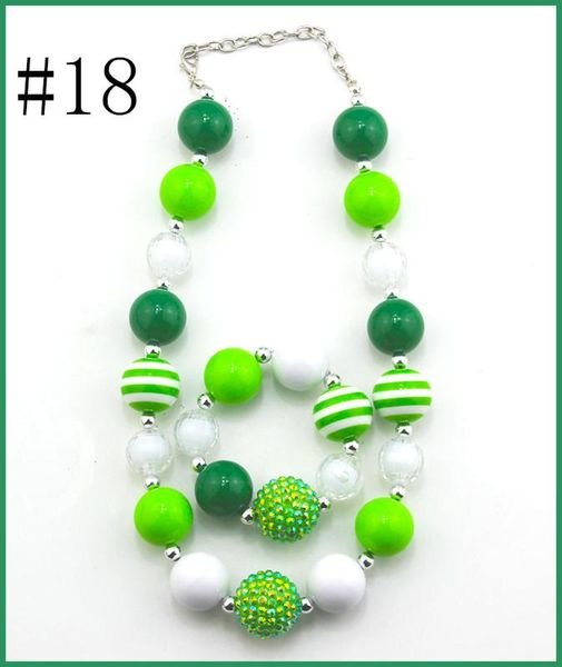 

30set baby necklace baby girl bead bracelet children necklace girl chunky jewelry little, Slivery;white