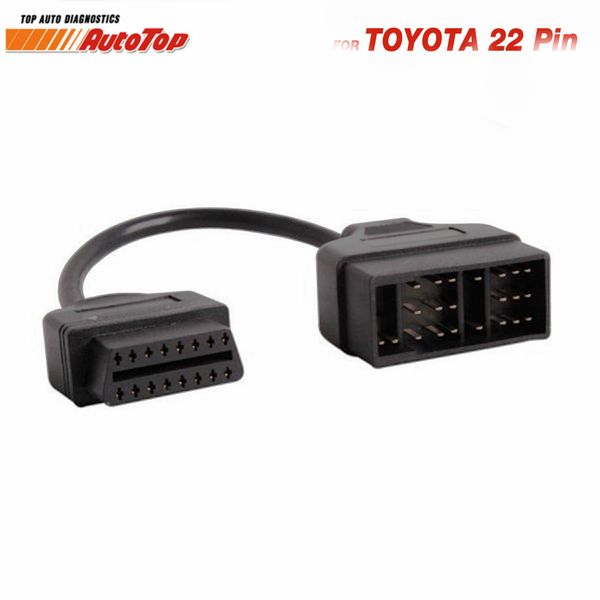 

obd2 cable adapter for 22pin to 16pin obd adapter to obdii connector for 22 pin odb2 cable corolla