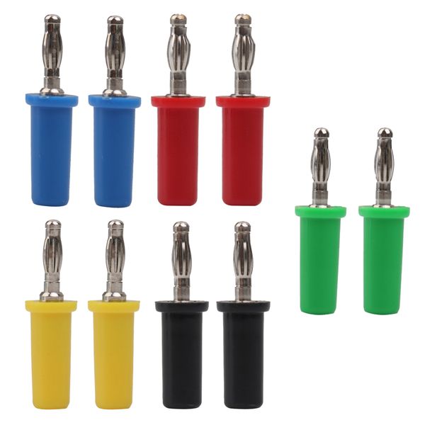 

10pcs 4mm banana plug male connector for high voltage speaker audio