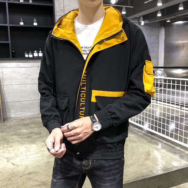 

autumn and winter luxury men jacket designer jacket for men with pockets trend brand casual mens jackets highly quality wholesale, Black;brown