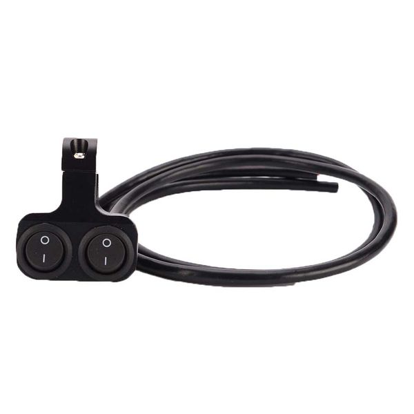 

car 12v10a waterproof motorcycle switch cnc aluminum handlebar 2 way headlight spotlights switch