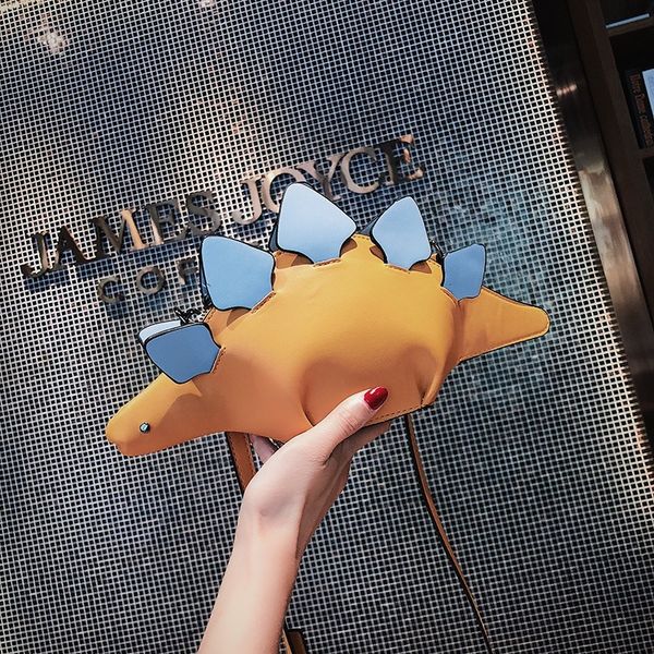

new cute funny mobile phone bag, dinosaur mini-shoulder slanting female bag, 2019