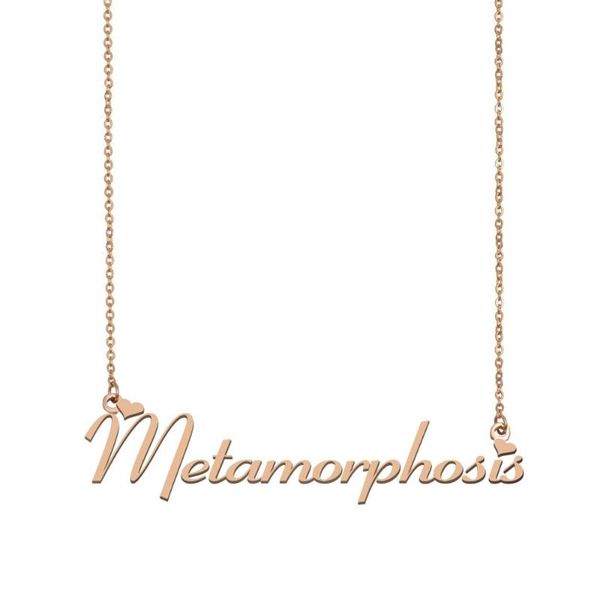 

metamorphosis name necklace , custom name necklace for women girls friends birthday wedding christmas mother days gift, Silver