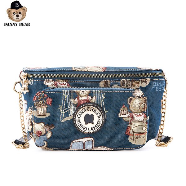 

danny bear bear series crossbody women bag printed fabric fashion shoulder bag dmb9115148