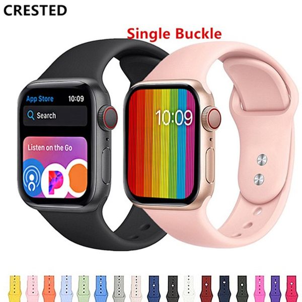 

CRESTED Strap For Apple Watch band apple watch 4 3 iwatch band 42mm 38mm correa 44mm/40mm pulseira Bracelet watch Accessories 42