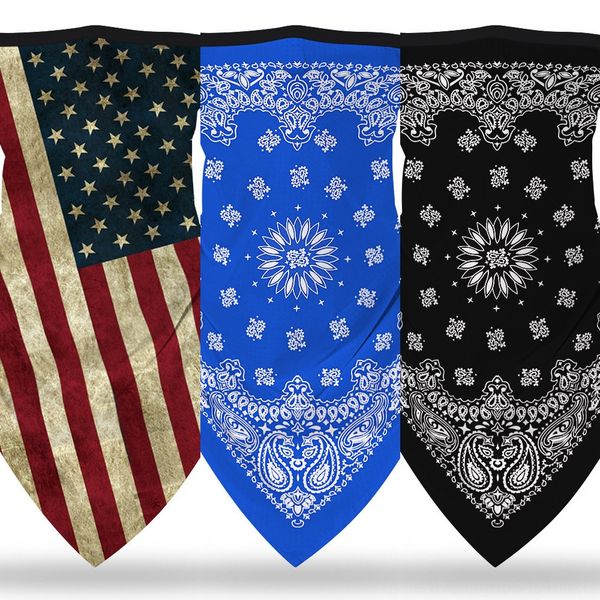 

iinxo flag printing winter dust-proof mask face mask scarf washable triangle cycling snowboard scarf anti-fog bandana, Black