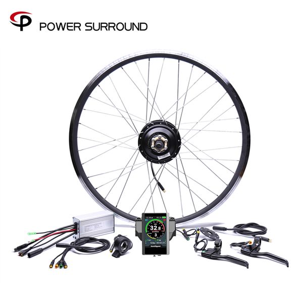 

waterproof color display 48v500w bafang front/rear electric bike conversion kit brushless hub motors 20'' 26'' 28