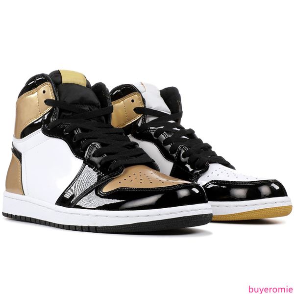 

1 мужская баскетбольная обувь золотой топ 3 дань уважения дому тень запретил разводить черный носок чикаго тройной черный белый 1s спортивны