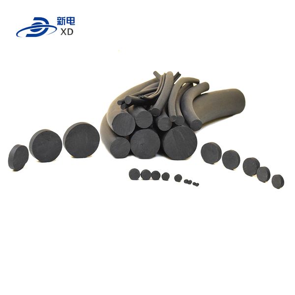 

solid round stick rubber strip