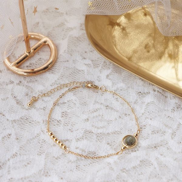 

korea simple temperament personality simple summer fresh cold wind transfer beads bracelets girlfriends jewelry, Black