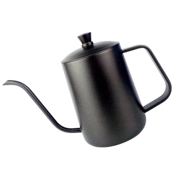 

нержавеющая сталь рука капельный кофе горшок обдать gooseneck чайник 600мл black