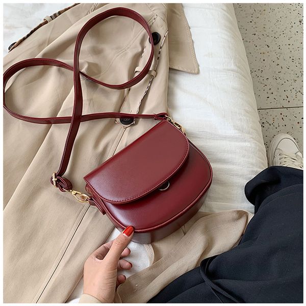 

ретро solid pattern малый crossbody сумки для женщин кожа pu плеча сумка для путешествий седло сумки bolso mujer
