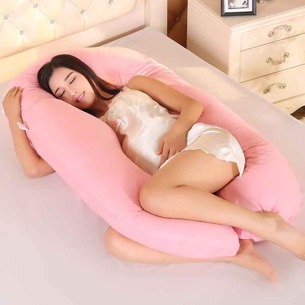 

2019 pillows pregnancy pregnant women new sleeping support pillow side sleepers bedding body cotton pillowcase u shape maternity