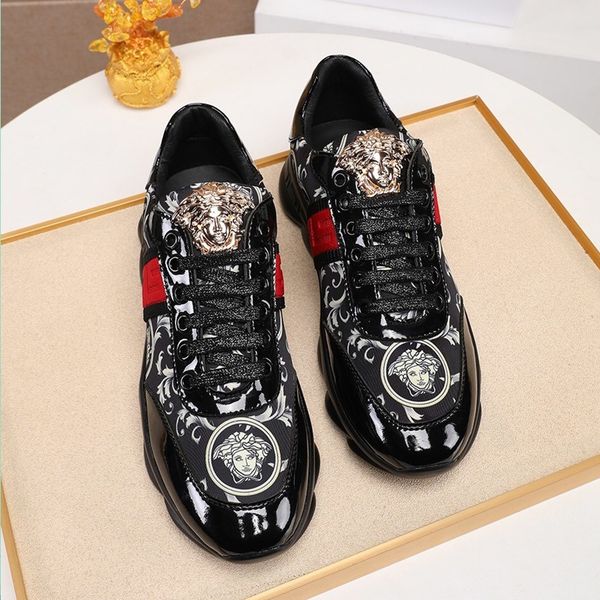 

air-d2 french brand mens luxuries shoes with calfskin leather sneaker casual shoes fashion booties basketball shoes with box ing, Black