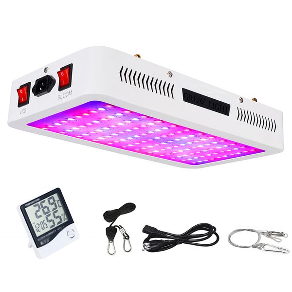 

led grow light 1200/1500/2000w full spectrum dual switch veg bloom modes for greenhouse indoor plants seeding growing flowering