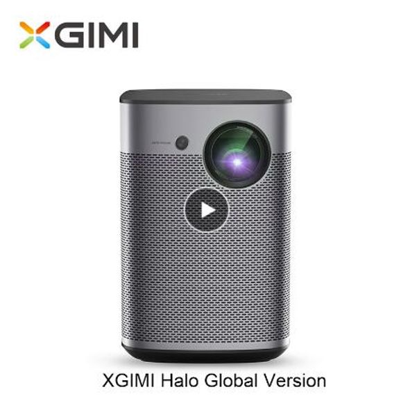 

xgimi halo smart portable mini projector android 9.0 wifi 1080p 3d home theater with battery google os beamer proyector hdmi usb