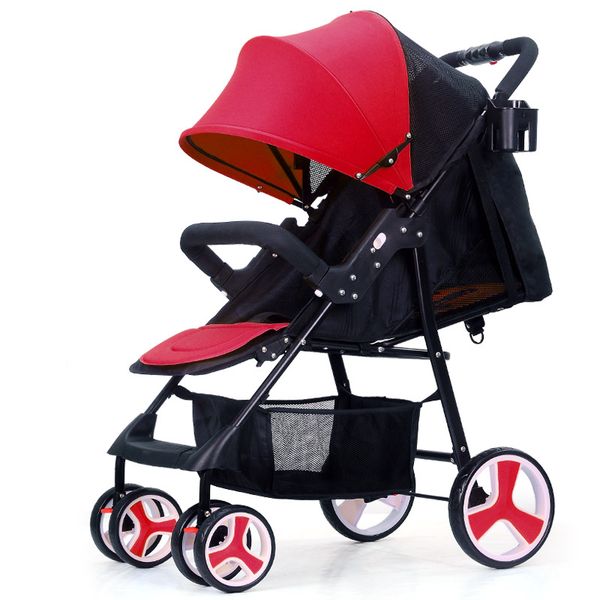 

ortable baby cart travel system baby stroller portable umbrella ultra light stroller carriage reclining baby lying stroller