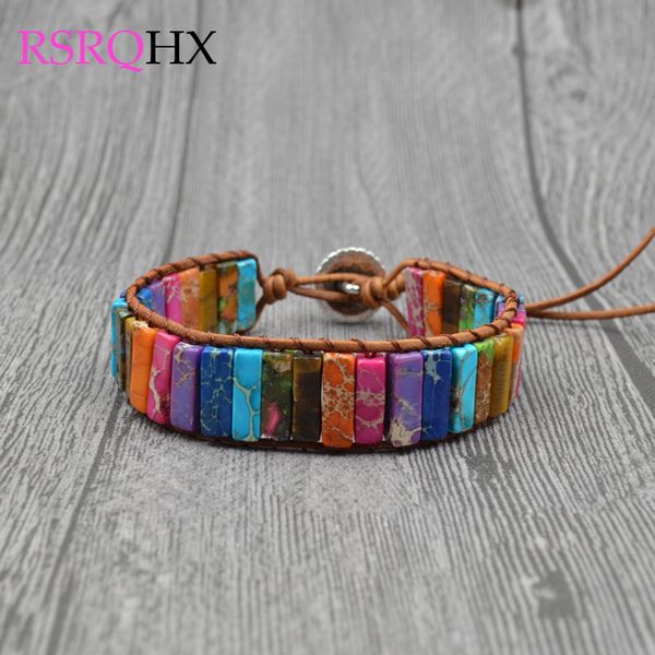 

natural stone bracelet for men women girls creative beaded bracelet braided handmade rope party gifts fashion jewelry, Golden;silver