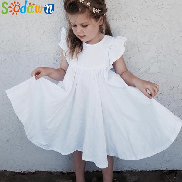 

sodawn 2020 new summer baby girl dress tutu princess dress sleeveless kids dresses t200624, Red;yellow