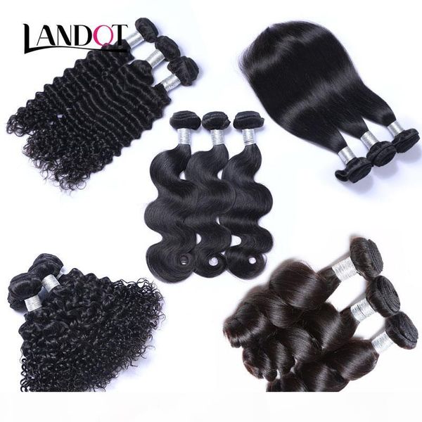 

peruvian malaysian indian brazilian virgin human hair weaves 3 4 5 bundles body wave straight loose deep kinky curly remy hair natural black