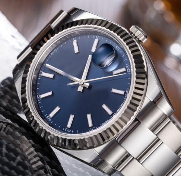 

18color 41mm watch 126331 126333 126334 126300 blue luminescent asia eta 2813 movement automatic mens watch watches, Slivery;brown