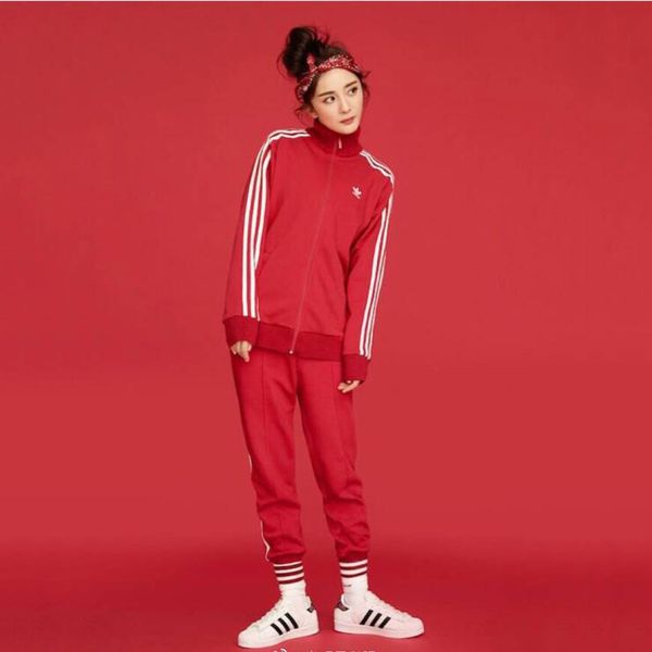 

sport brand women tracksuits with logo womens designer track suits 3 stripes fashion cardigan sport hoodies&pants suits 2pcs clothes, Gray