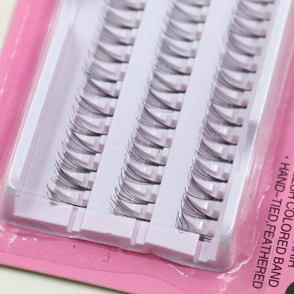 

false eyelashes 60pcs handmade grafting natural long eye lashes extensions beauty makeup black fake individual