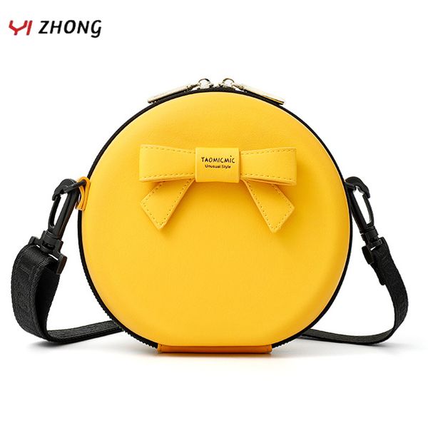 

yizhong кожа корейский мешок плеча вскользь круговая crossbody сумки для женщин сумка сумки ladies сцепления кошелек carteras